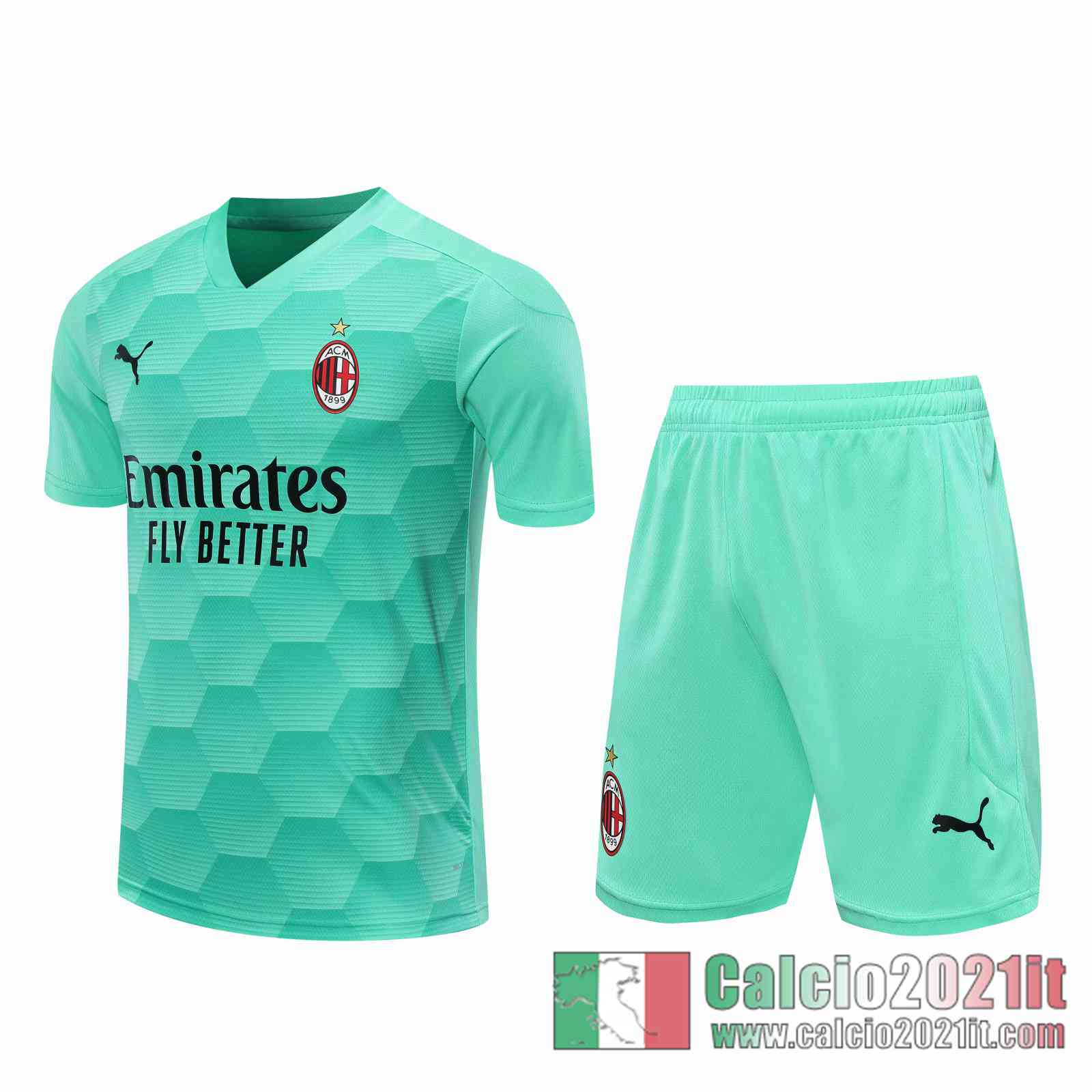 AC Milan Maglie Calcio Portiere blu verde 2020 2021