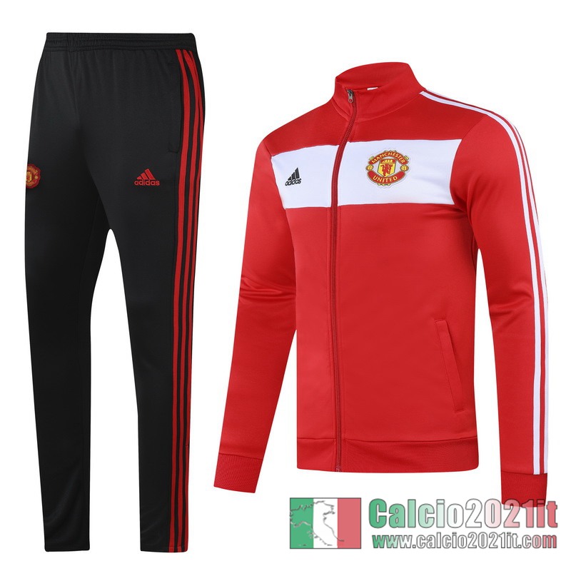 Manchester United Full-Zip Giacca red 2020 2021 J156
