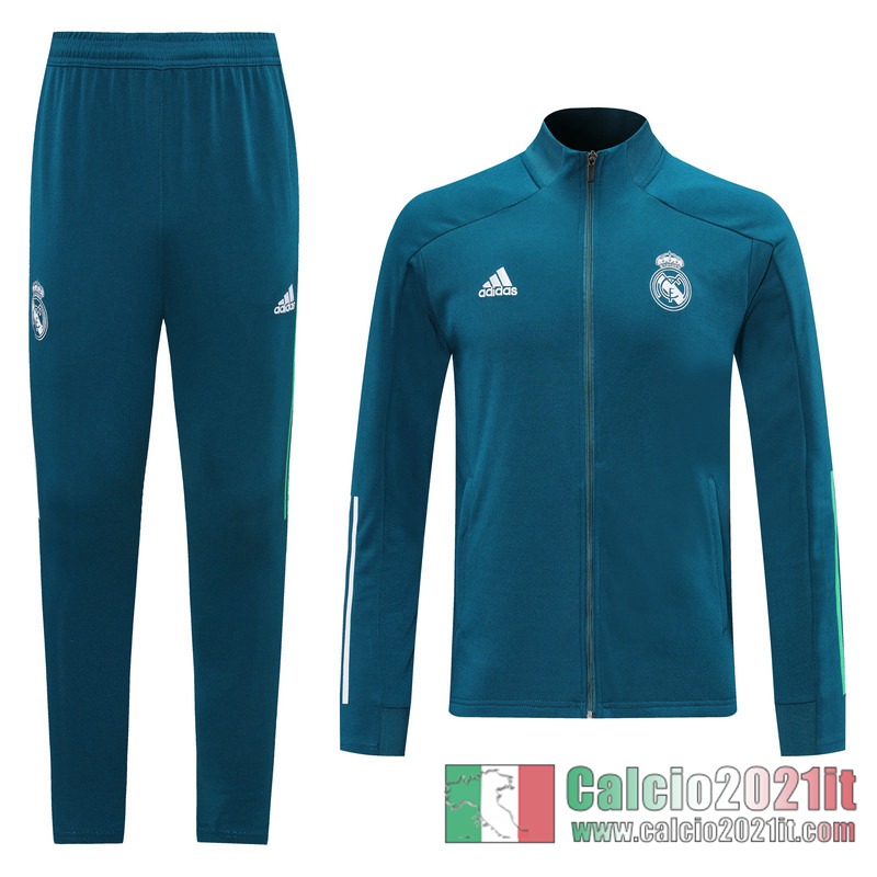 Real Madrid Full-Zip Giacca blue Formazione 2020 2021 J93