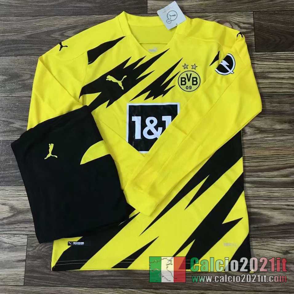 Dortmund Prima Maglie Calcio Manica Lunga 2020 2021