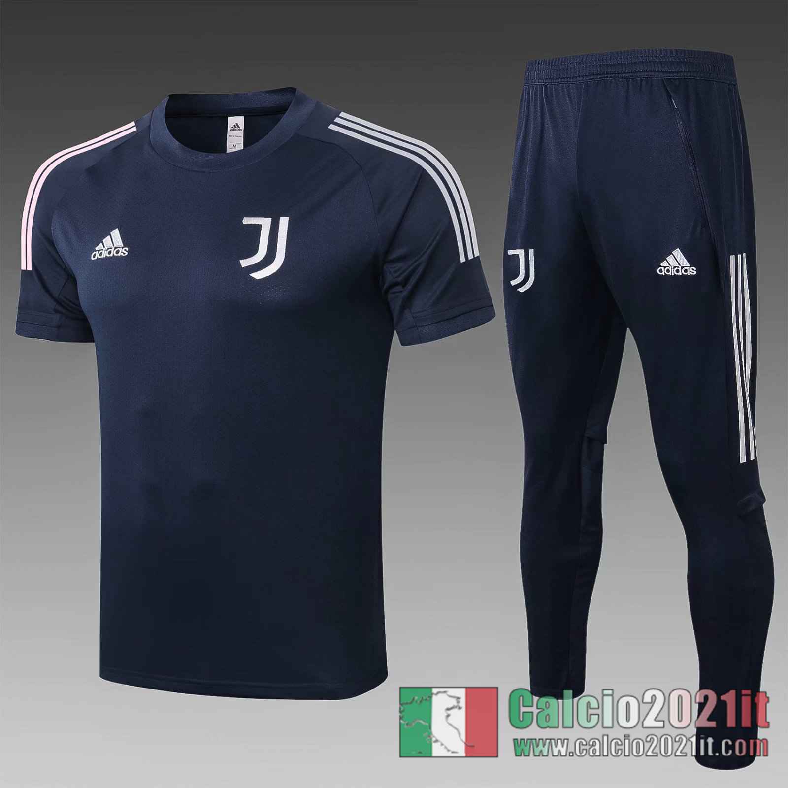 Juventus Magliette Tuta Calcio Blu scuro 2020 2021 T47