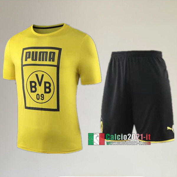 Maglia Nuova Del Borussia Dortmund Bambini Gialla 2019-2020 Personalizzata