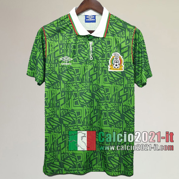 Calcio2021-It:Personalizzare Prima Retro Maglia Messico 1994