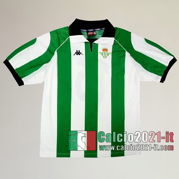 Calcio2021-It:Personalizzazione Prima Retro Maglia Calcio Real Betis 1998 1999