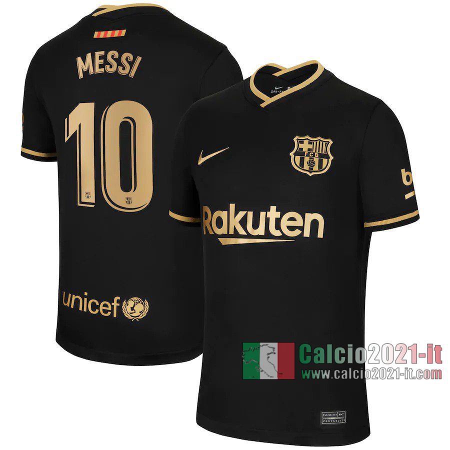 Le Nuove Seconda Maglia Calcio Barcellona Uomo Lionel Messi #10 2020-2021