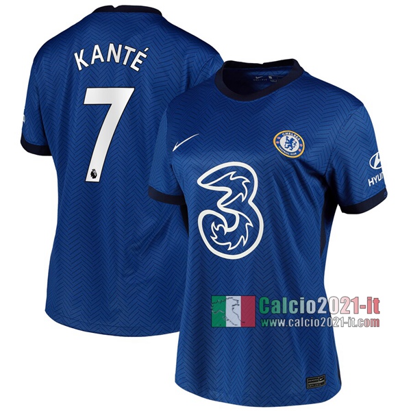 Calcio2021-It: La Nuove Prima Maglie Calcio Chelsea Fc N'Golo Kanté #7 Donna 2020-2021