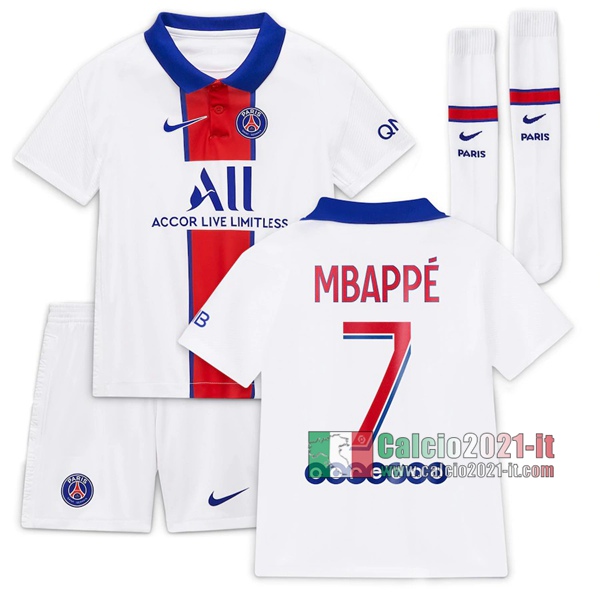 Calcio2021-It: Sito Nuova Seconda Maglia Psg Paris Saint Germain Mbappé #7 Bambino 2020-2021
