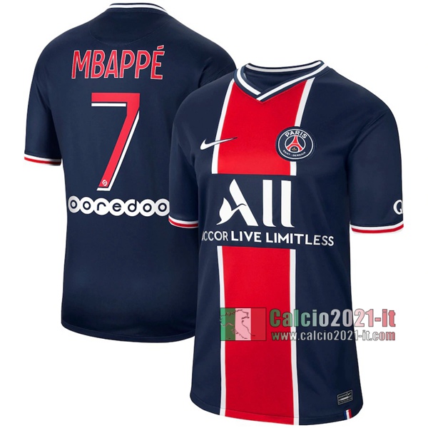 Calcio2021-It: Le Nuove Prima Maglia Calcio Psg Paris Saint Germain Mbappé #7 2020-2021