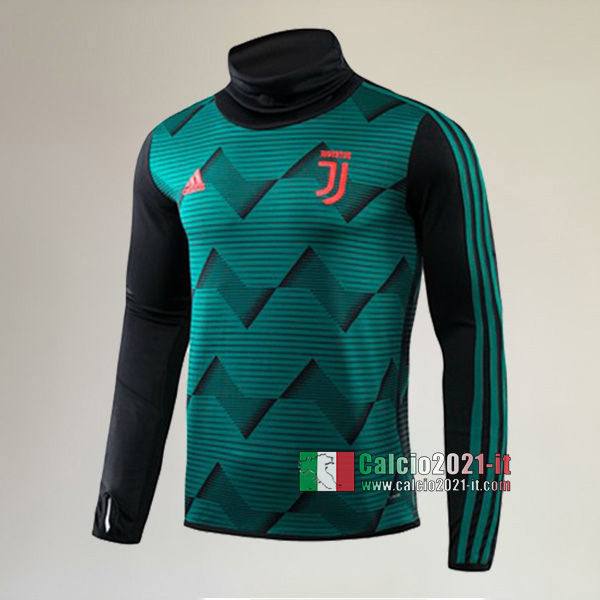 Track Top| Nuova Del Juventus Turin Felpa Sportswear Collare Alto Verde Authentic 2019-2020