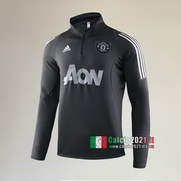 Track Top| La Nuove Manchester United Felpa Sportswear Nera Authentic 2019-2020