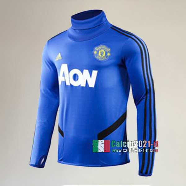 Track Top| La Nuova Manchester United Felpa Sportswear Azzurra Authentic 2019-2020
