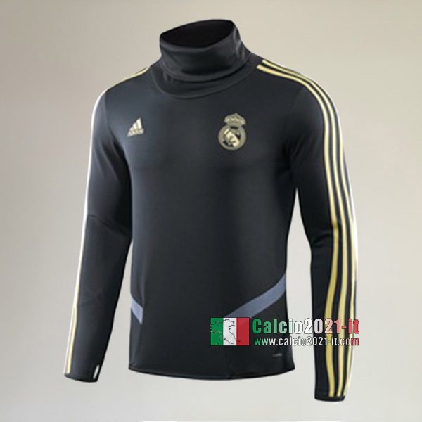Track Top| Nuova Del Real Madrid Felpa Sportswear Nera Affidabile 2019-2020