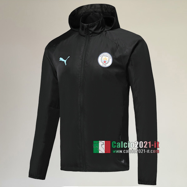 Nuova Del Manchester City Full-Zip Giacca Antivento Nera Authentic 2019/2020 :Calcio2021-it