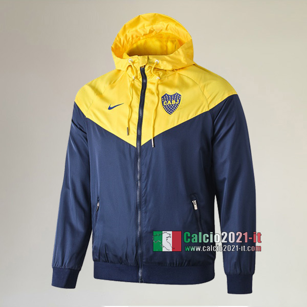 Nuova Del Boca Juniors Full-Zip Giacca Antivento Gialla Replica 2019/2020 :Calcio2021-it