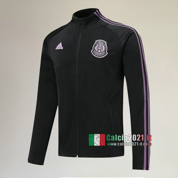 La Nuove Messico Full-Zip Giacca Nera Porpora Retro 2019/2020 :Calcio2021-it
