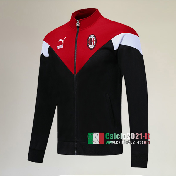 La Nuove Milano Full-Zip Giacca Nera Rossa Originale 2019/2020 :Calcio2021-it