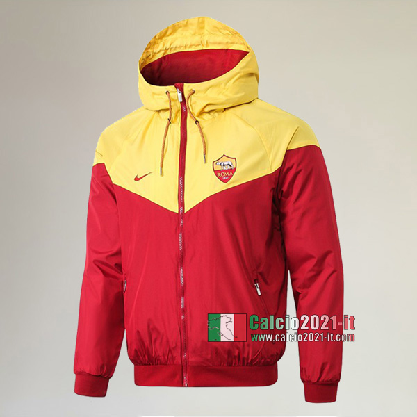 La Nuova AS Roma Full-Zip Giacca Cappuccio Hoodie Rossa Classiche 2019/2020 :Calcio2021-it