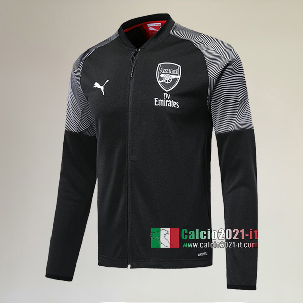 La Nuova Arsenal FC Full-Zip Giacca Nera Classiche 2019/2020 :Calcio2021-it