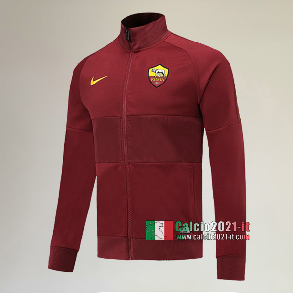 La Nuove AS Roma Full-Zip Giacca Marrone Originale 2019/2020 :Calcio2021-it