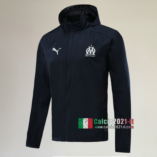 Nuove Del Olympique Marsiglia Full-Zip Giacca Antivento Azzurra Reale Classiche 2020/2021