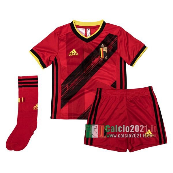 Calcio2021-It: La Nuove Prima Maglia Belgio Bambino Europei 2020 Personalizzate Thailandia Online