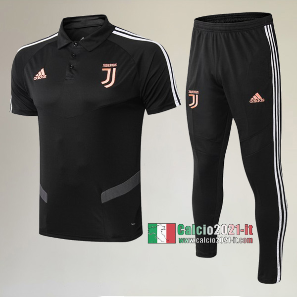 La Nuove Kit Maglietta Polo Juventus Turin Manica Corta + Pantaloni Nera 2019/2020 :Calcio2021-it