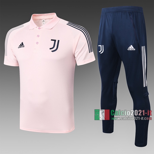Calcio2021-It: Nuova Maglietta Polo Shirts Juventus Turin Manica Corta Rosa C502# 2020/2021