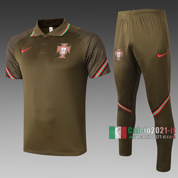 Calcio2021-It: Nuove Maglietta Polo Shirts Portogallo Manica Corta Nera C509# 2020/2021