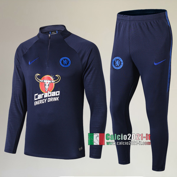 A++ Qualità: Nuova Del Tuta Chelsea FC + Pantaloni Azzurra Scuro 2019/2020