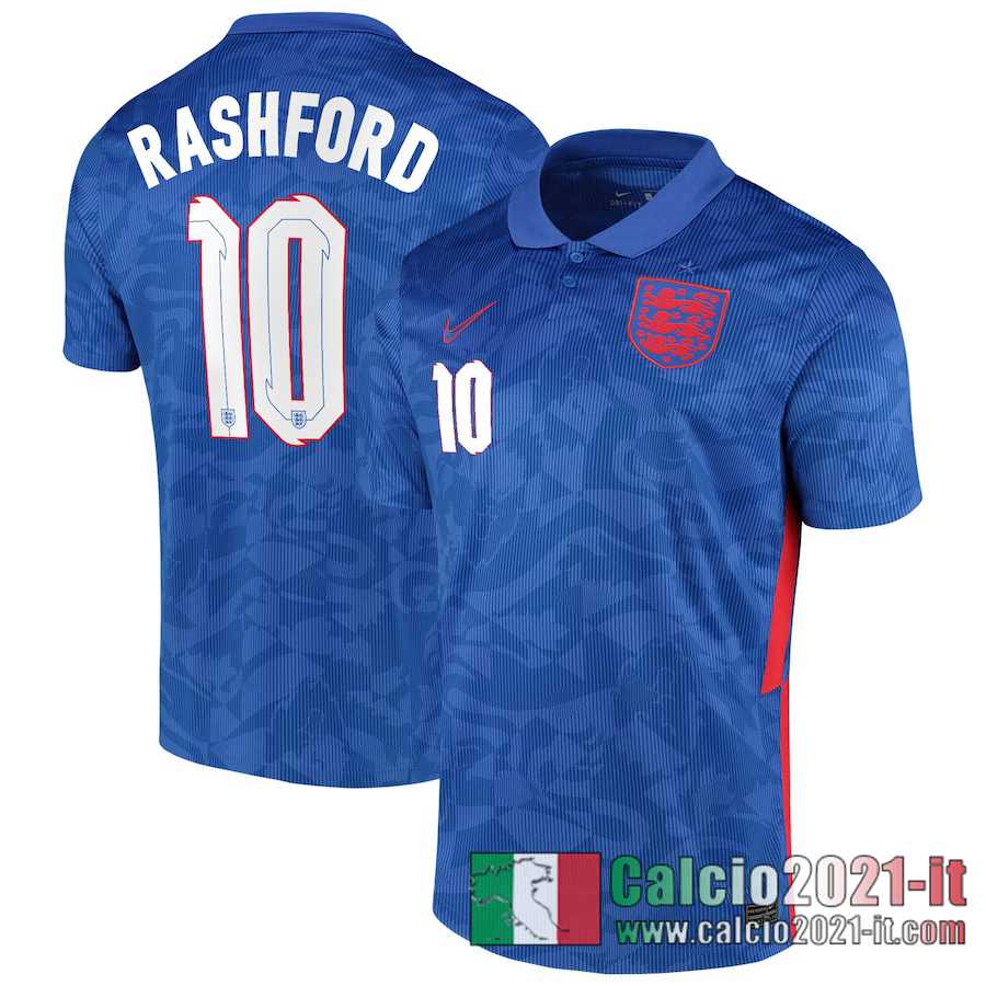 Inghilterra Maglia Calcio Rashford #10 Seconda 2020-21