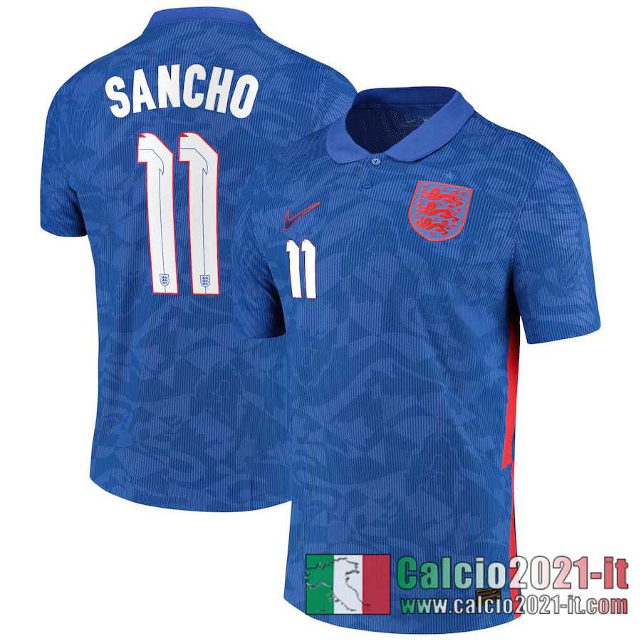 Inghilterra Maglia Calcio Sancho #11 Seconda 2020-21