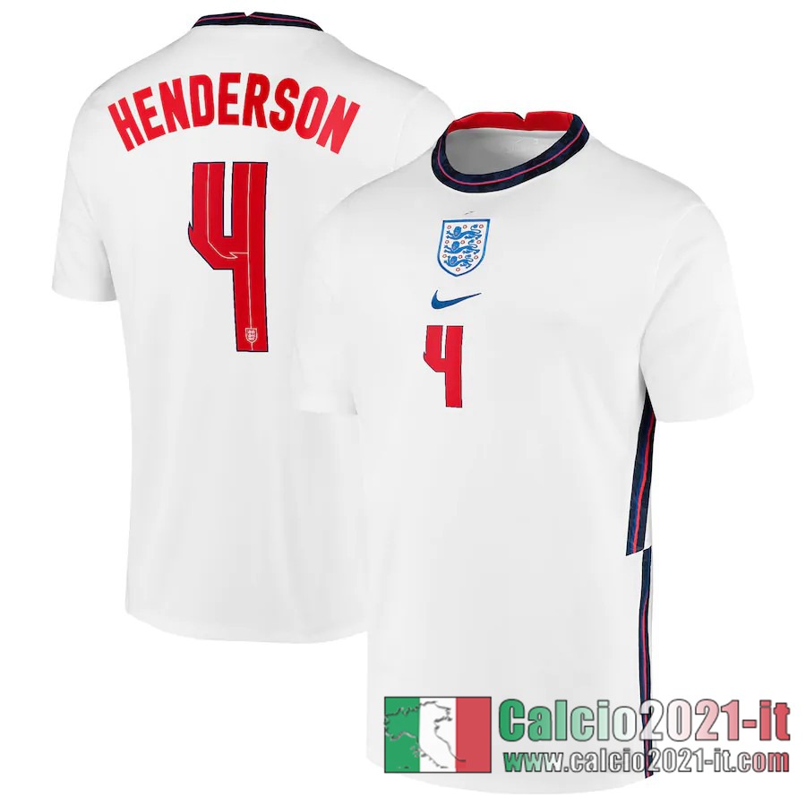 Inghilterra Maglia Calcio Henderson #4 Prima 2020-21