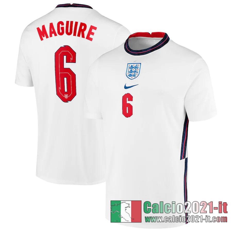 Inghilterra Maglia Calcio Maguire #6 Prima 2020-21