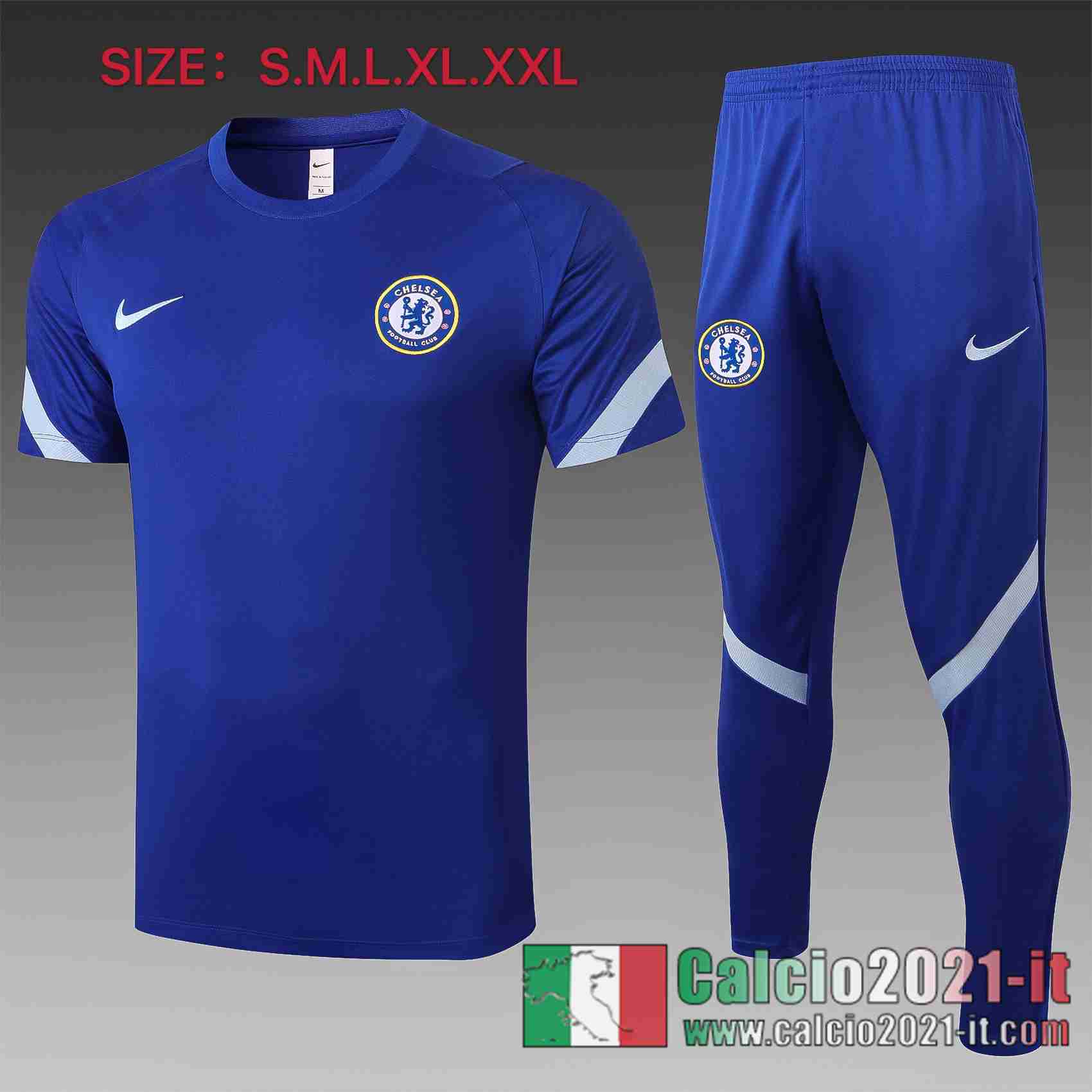 Chelsea Polo Calcio Blu scuro 2020 2021 C550