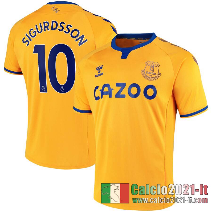 Everton Maglia Calcio Sigurdsson #10 Seconda 2020-21