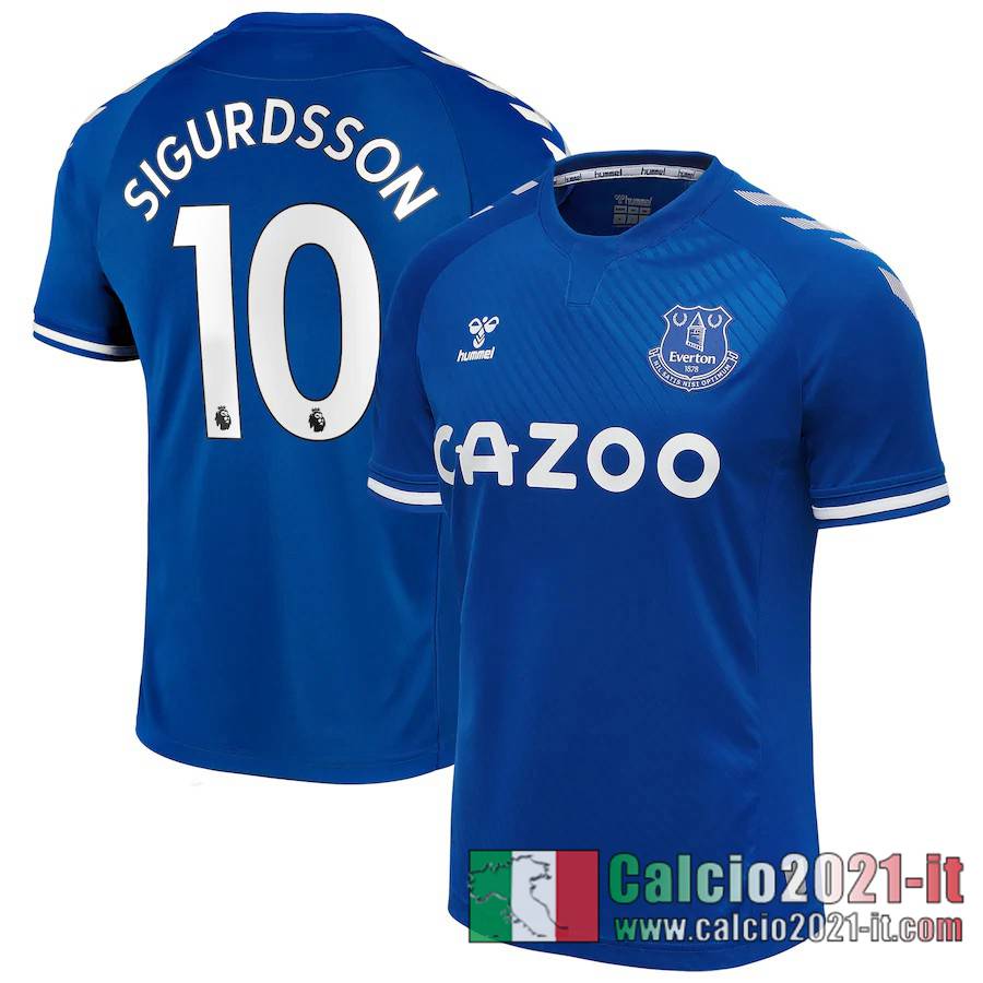 Everton Maglia Calcio Sigurdsson #10 Prima 2020-21