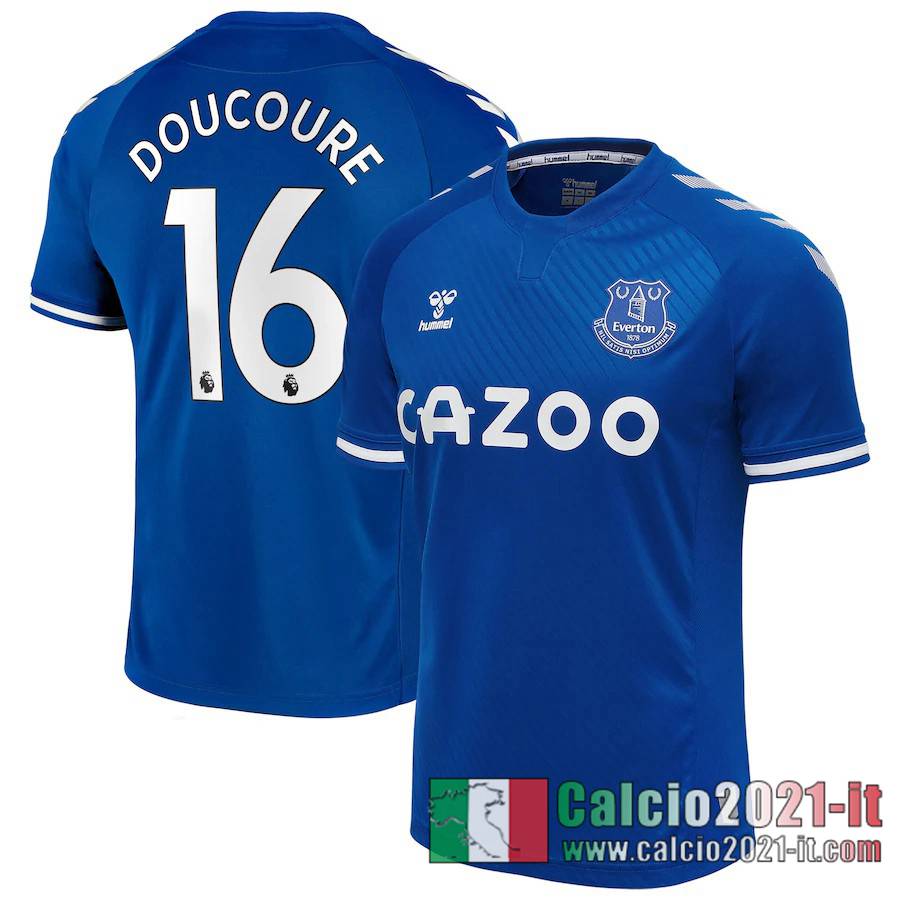 Everton Maglia Calcio Doucoure #16 Prima 2020-21