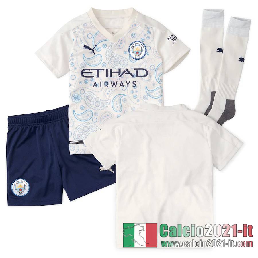 Manchester City Maglia Calcio Terza Bambino 2020-21