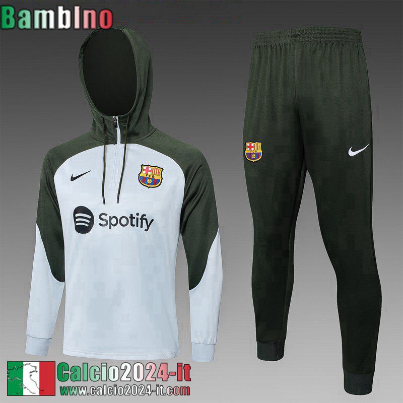 Barcellona KIT: Felpa Sportswear Bambini 2023 2024 C115
