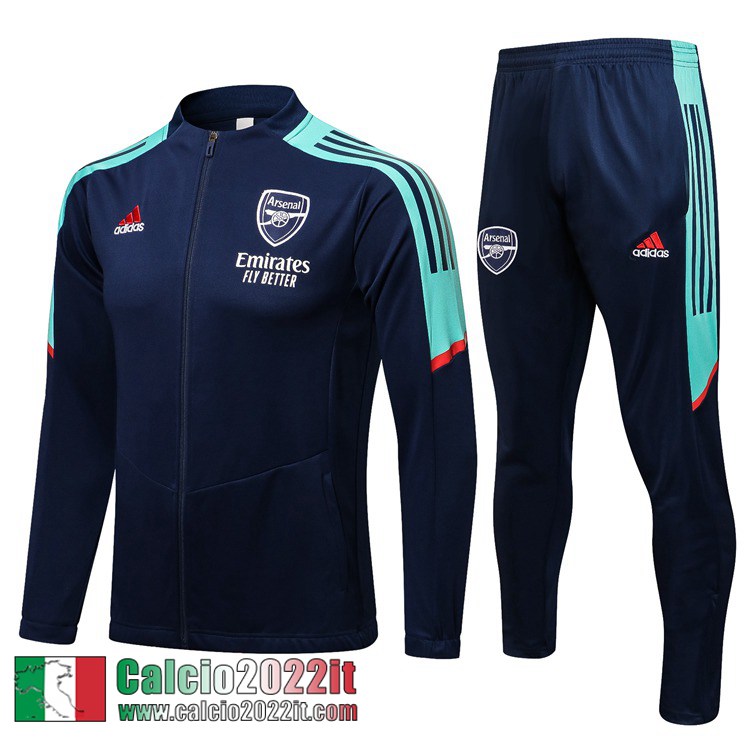 Arsenal Full-Zip Giacca blu navy Uomo 2021 2022 JK153
