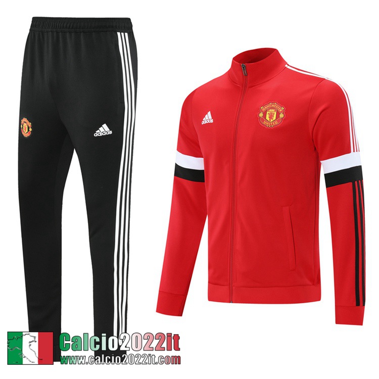 Manchester United Full-Zip Giacca rosso Uomo 2021 2022 JK160