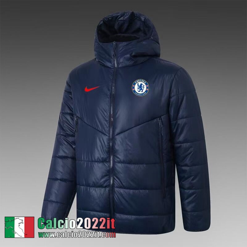Chelsea Piumino Calcio Cappuccio blu 2021 2022 Uomo DD31