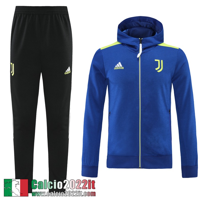 Juventus Cappuccio Hoodie Giacca blu 2021 2022 Uomo JK236