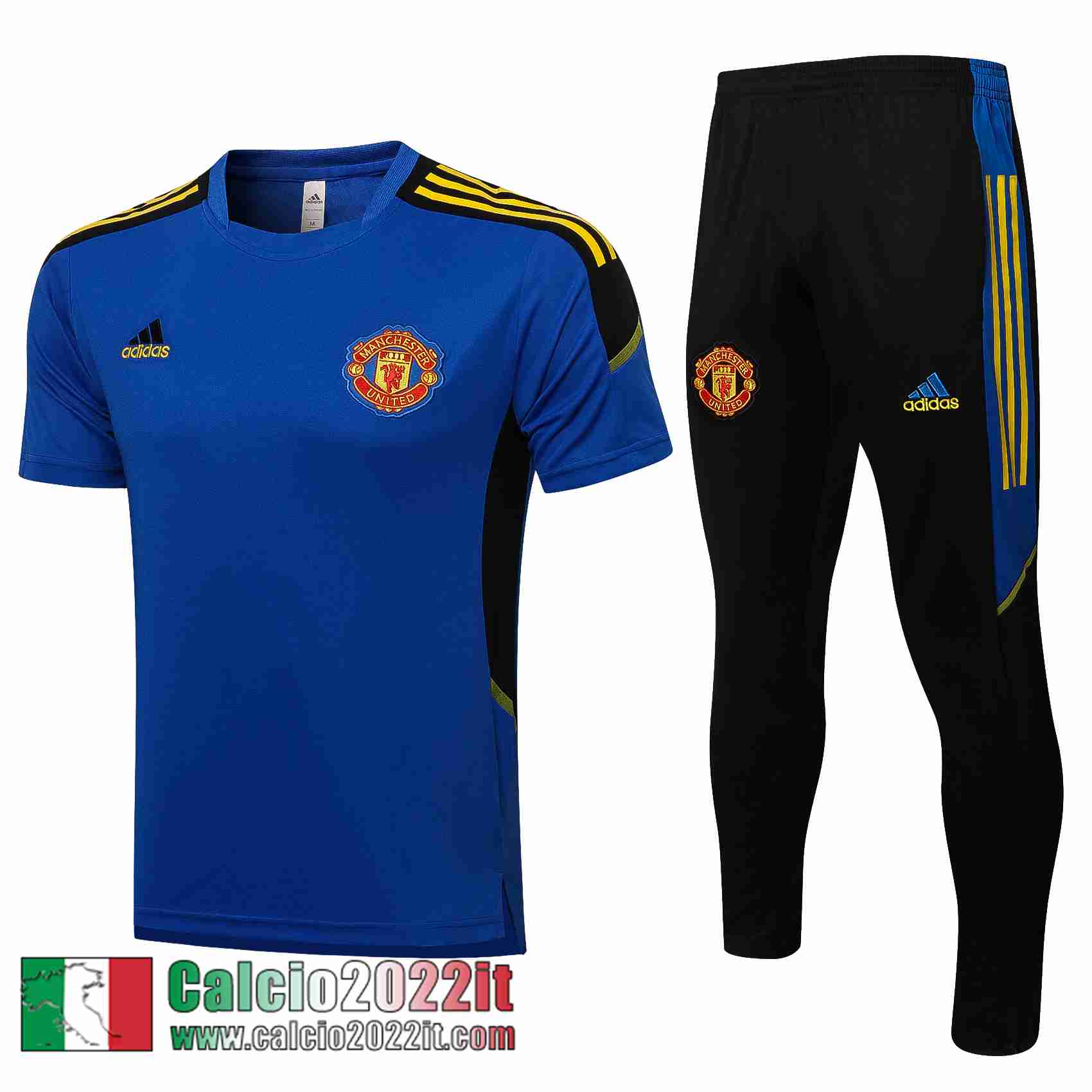 Manchester United T-Shirt blu 2021 2022 Uomo PL208