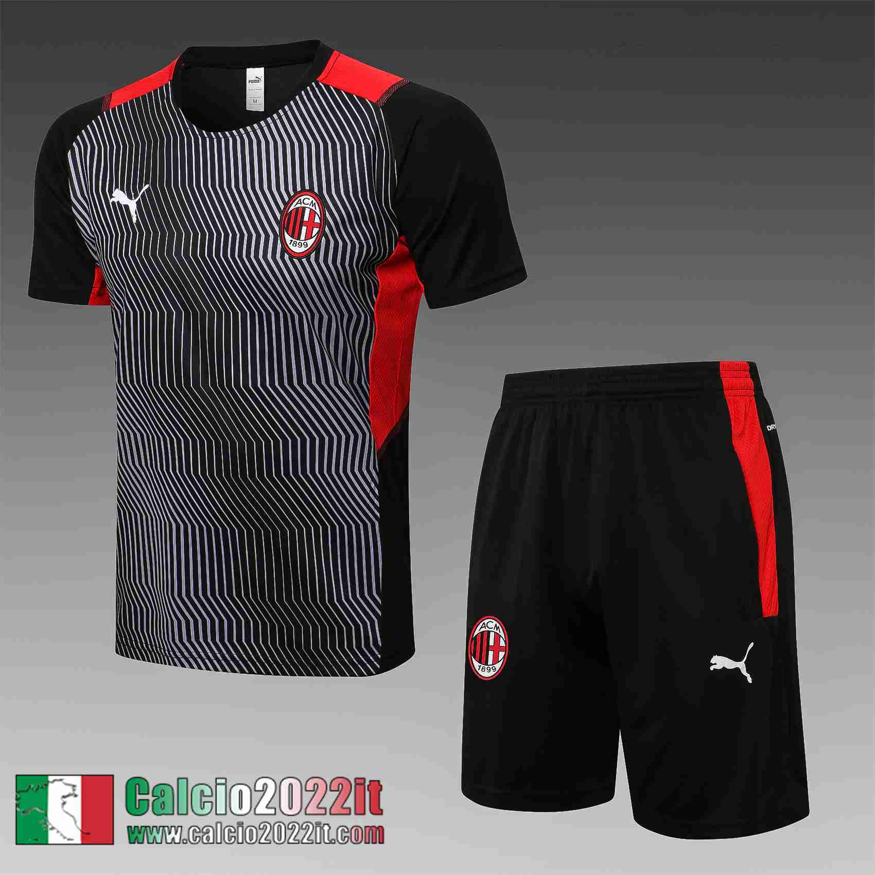 AC Milan T-shirt nero bianco Uomo 2021 2022 PL240