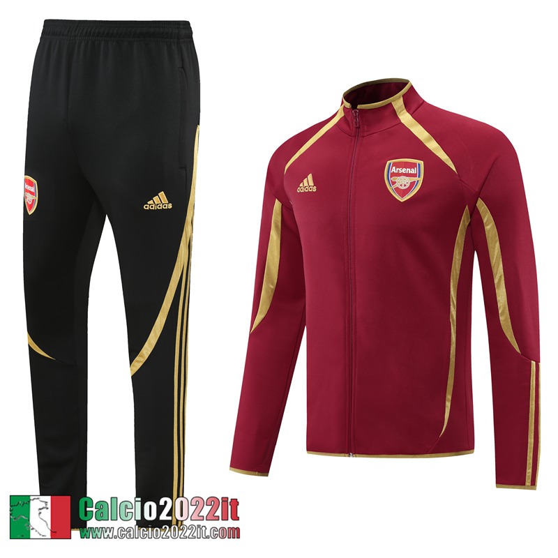 Arsenal Full-Zip Giacca rosso scuro Uomo 2021 2022 JK267