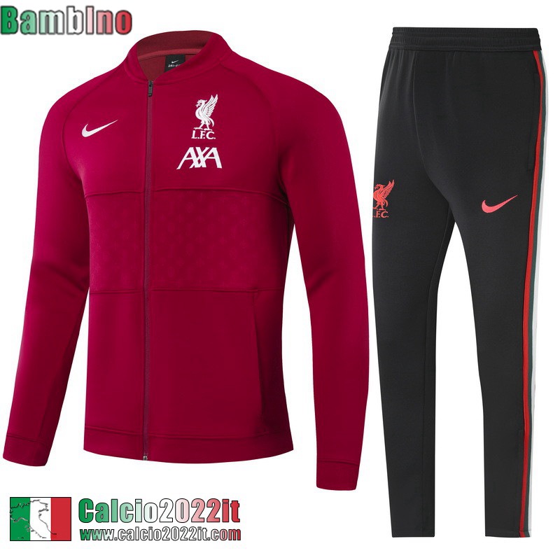 Liverpool Full-Zip Giacca rosso Bambini 2021 2022 TK202