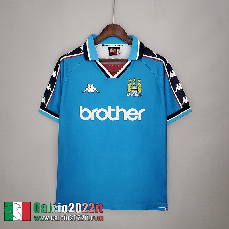 Manchester City Maglia Calcio Retro Prima Uomo 97 99