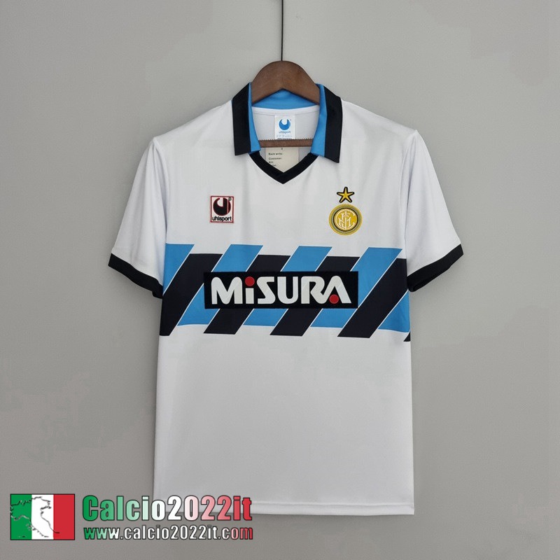 Inter Milan Maglia Calcio Retro Seconda Uomo 90 91