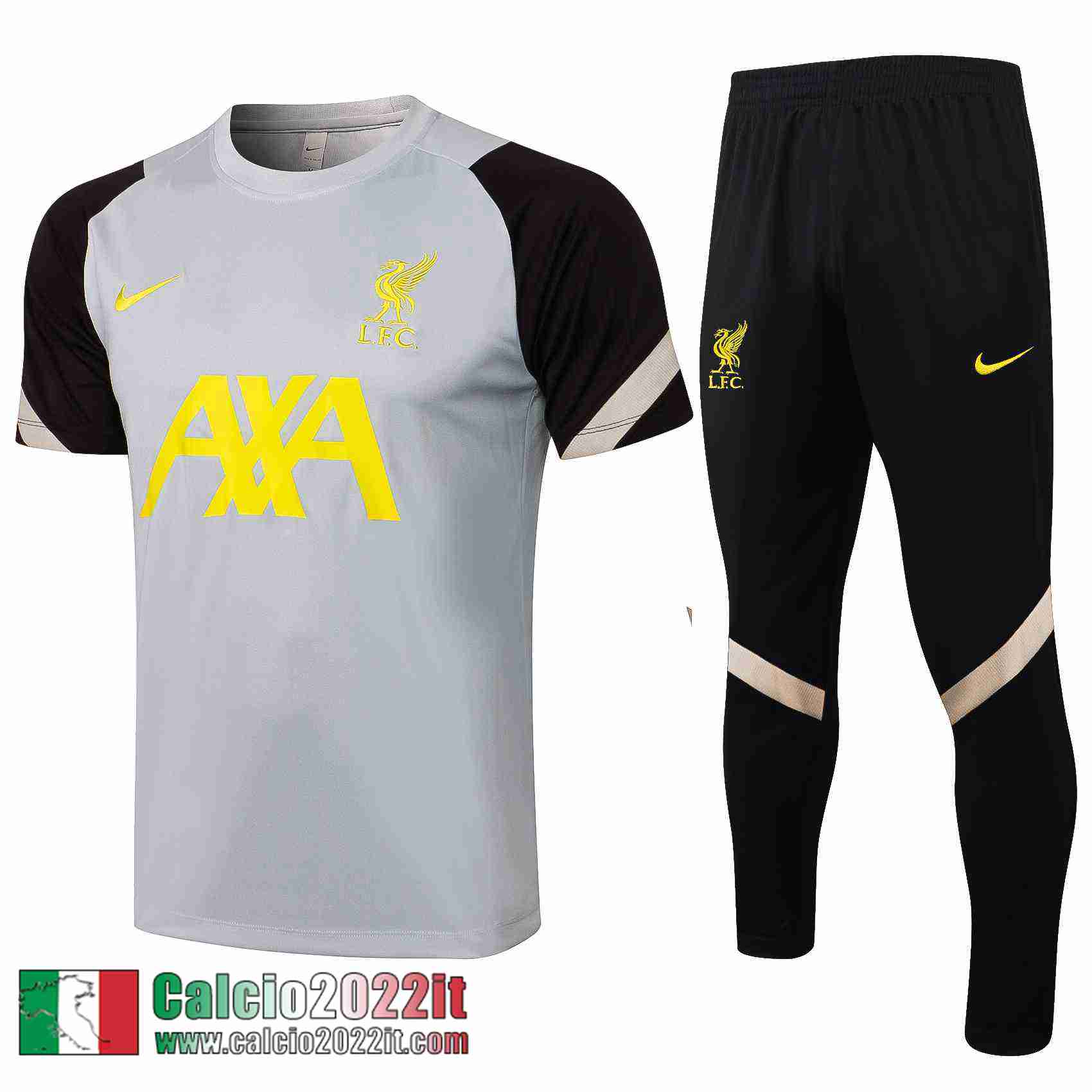 Liverpool Maglia T-shirt Liverpool Nera Pl12 2021 2022